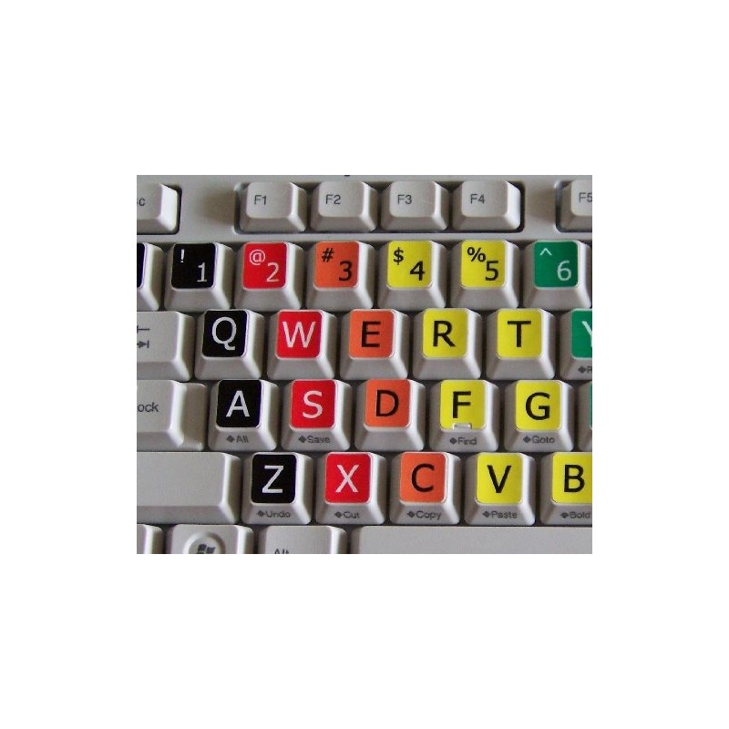 NEW LEARNING LARGE LETTERING COLORED UPPER CASE ENGLISH US DECALS