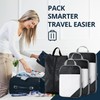Enjour 4 Sets Compression Packing Cubes, Luggage Organizer Bags for