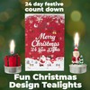 Deco Express Candles Advent Calendar 2025, Christmas Calendar with 24