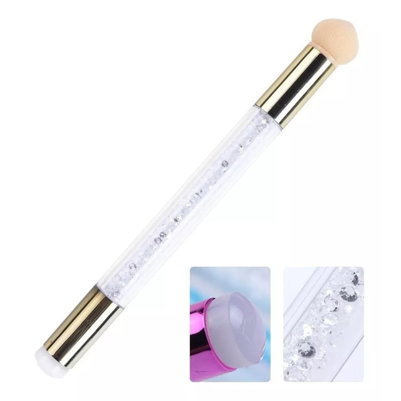 Gomar Sello Y Esponja Para Decorar Uñas Con Placa Con