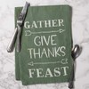 Primitives by Kathy Cotton Dish Towel, 28 x 28-Inch, Gather-Give