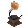 Dollhouse Phonograph 1:12 Scale Resin Alloy Vintage Style Exquisite Details
