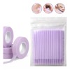 Mouyic 300 Microbrush Extensiones De Pestañas + 2 Cinta Micropore