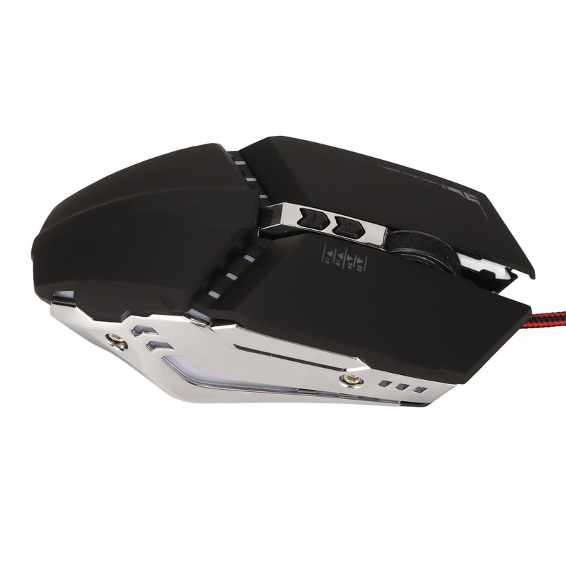 Gaming Mouse Ergonomic Design 4 DPI Adjustable Breathing RBG Backlit