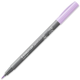 STAEDTLER 371 Pigment Brush Pens | Pigment Arts | Adult Colouring Fibre-Tip Colouring Pen | Medium-Firm Nylon Brush Tip Nib (Pastel Wallet of 6)