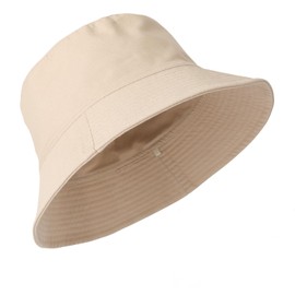 Glitovox Men's Bucket Hat, Large Size Safari Hat, Extra Large, Sun Protection Hat, Spring and Summer, UV Protection, Double-Sided Wearable, Chin Strap, Small Face Effect, 22.0 - 25.6 inches (56 - 65
