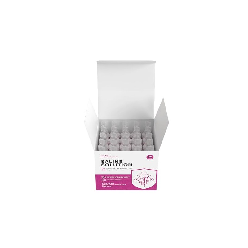 BASE LABORATORIES 7% Saline Solution Vials - Versatile 7% Sodium
