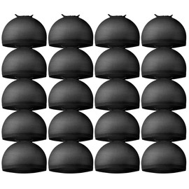 Teenitor Wig Cap,Black Cap 20 Pieces Caps, Black Stocking