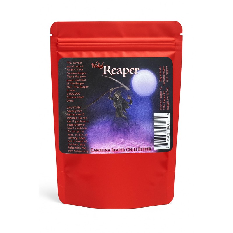 Wicked Reaper Carolina Reaper Peppers – Whole Dried, 5 +