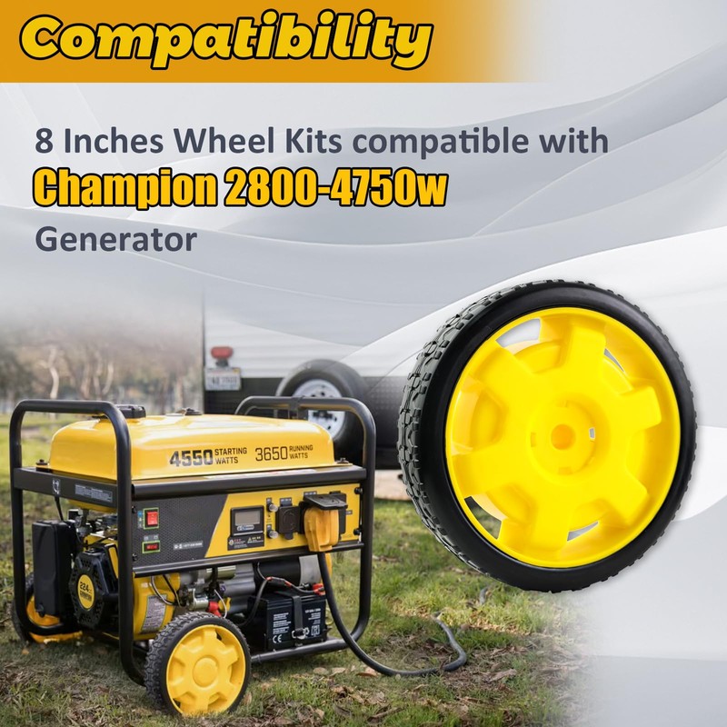 abliubale 40065 Wheel Kit Compatible with Champion 2800-4750w with Never