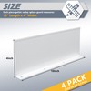 Flamorrow 4 Pack Aluminum Gutter Valley Splash Guards, Rainwater Roofing