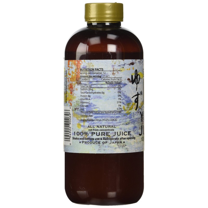 Yakami Orchard 100 % Pure Japanese Yuzu Juice 12 oz.