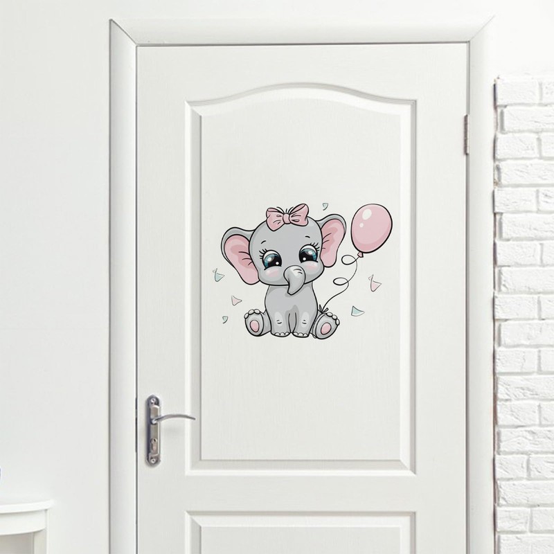 Elephant Wall Art Nursery - Animal Wall Stickers Lovely Elephant