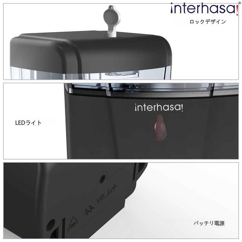 Interhasa! Soap Dispenser Automatic Hand Soap Dispenser Wall Mounted 600ml/20oz