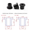 25 pcs 3/8" Drill Hole，3/16" ID black Silicone Top hat