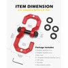A-BOAR 3/4" D-Ring Shackles, Heavy Duty Forged Steel Shackles with