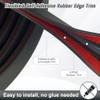 Protalwell Borde de Goma Autoadhesivo Canal U EPDM 1/16", 0-3/32",