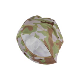 Motoforti Cycling Hat Sweat Wicking Breathable Hard Hat Liner Baiku Silk Mesh Fabric Coffee Green 25x18cm 1 Pcs