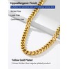 Gold Cuban Link Chain Necklace Hip Hop Chain 18K Real