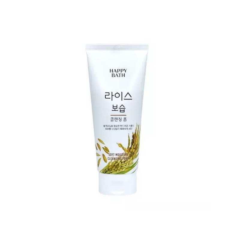 Happybath 해피바스 라이스 보습 클렌징폼 200g 3개팩 Happy Bath Rice