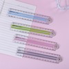 4 PCS Folding Rulers, 30cm Foldable Ruler 15cm Clear Rulers