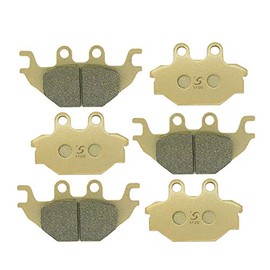 S SYUU Motorcycle Front Rear Brake Pads Compatible with ATV Kawasaki KVF 300 2X4 Brute Force 2012 2013 2014 2015 2016 2017 FA377F FA377R