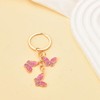 Butterfly Keychains for Women Pink Rhinestone Butterfly Keychain Car Purse