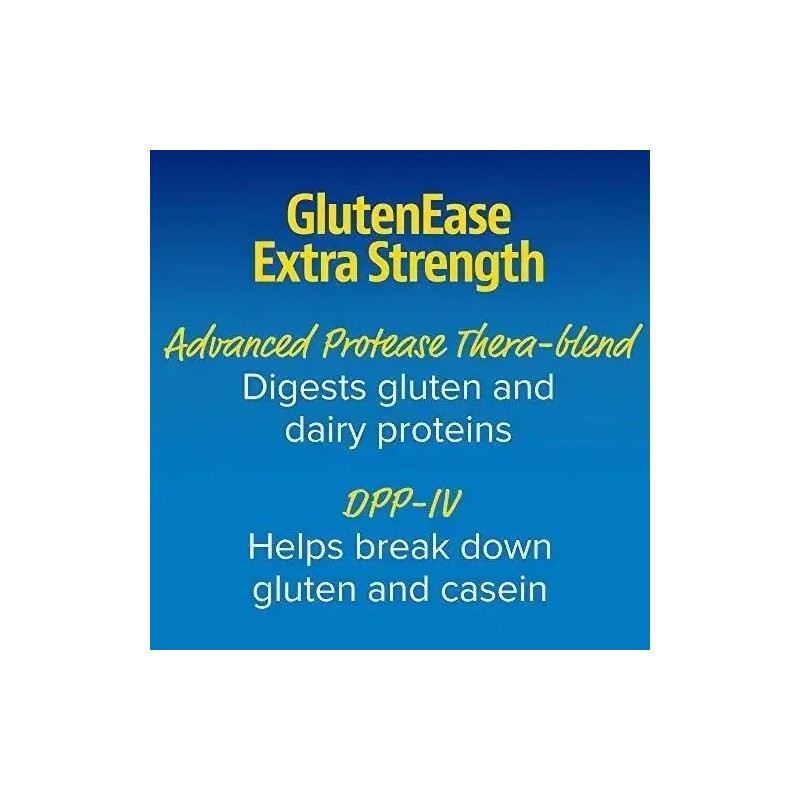 Enzima Glutenease Extra Strength, Enzymedica,30 Cápsulas Sabor Sin Sabor