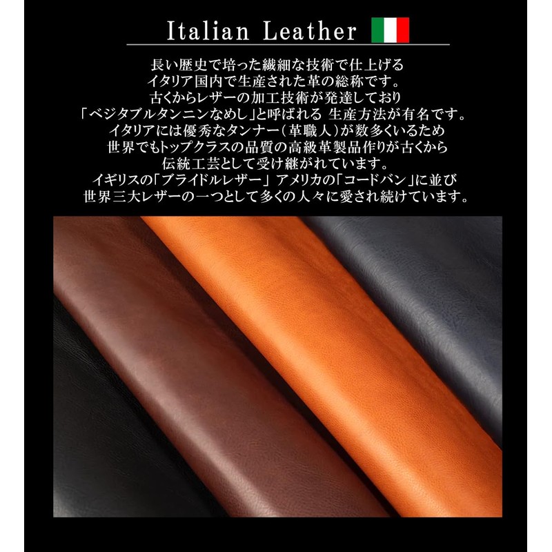 BlissLeather Craftsmanship of Florentine Leather [Top Italian Leather] Long Wallet,