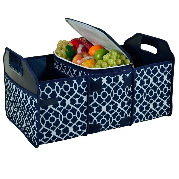 Picnic at Ascot 3 Section Folding Trunk Organizer- with Removable