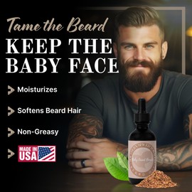 Tuscan Cooper's Baby Faced Beards Tuscan Cooper's Baby Faced Beards Oil for Men - Hydrating, Nourishing, Natural Beard Softener and Conditioner for All Hair Types. Coconut, Jojoba, and Sweet Almond Moisture - Southern Spiced Tobacco