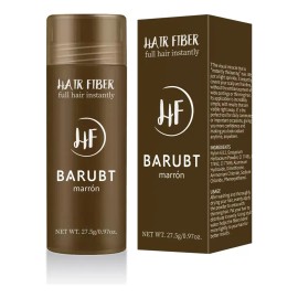 Polvo De Fibra Capilar Marrón Cubre Raíz De Cabello Calvicie