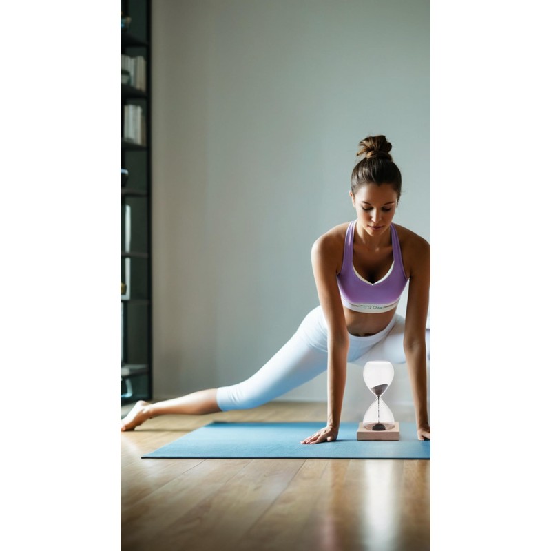 Magnet Hand-Blown Artisanal Sand Timer, Elegance for Your Desk -