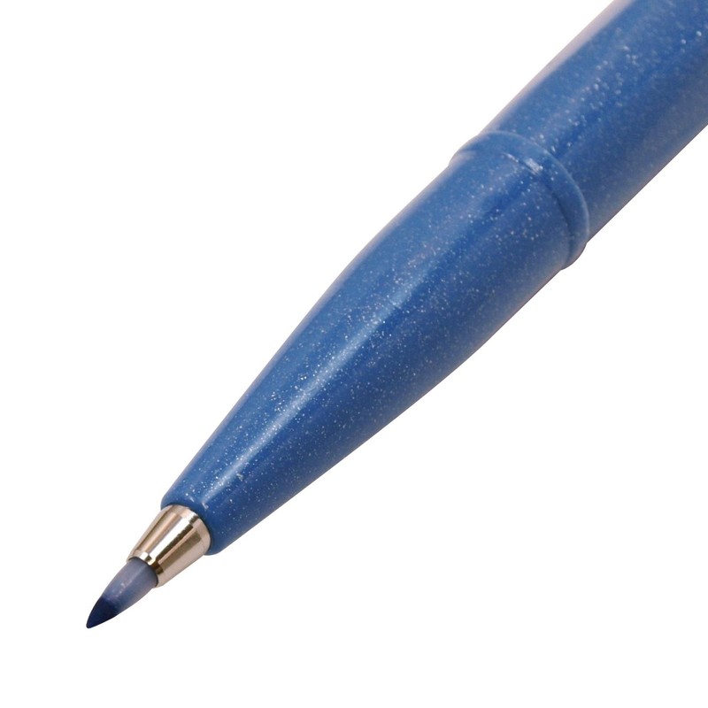 Pentel SES15C-D felt-tip pen with flexible brush-like tip green