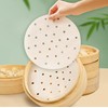 Steamer Paper, 200 Sheets Diameter of 12.6 Inch White Food