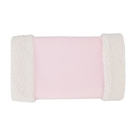 Portable Heated Hand Muff Plush Thickened Heated Hand Warmer Pouch USB Rechargeable Electric Heater for Autumn Winter Warm 10W 5V Pink