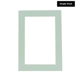 11x17 Mat Bevel Cut for 9.5x13 Photos - Acid Free Honeydew Green Precut Matboard With Backing Board and Crystal Clear, Self Seal Photo Mat Bag - For Pictures, Photos, Framing - 4-ply Thickness