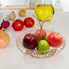 ALLCENER Fruit Bowl for Kitchen Counter, Fruit Basket with Leaf-shaped