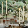 Flameless Taper Candles Battery Operated, Ivory LED Candles with Flickering