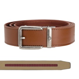 Nexbelt Rogue EDC Ratchet Belt 1.5" - Concealed Carry Leather Belt with Nylon Sweat-Resistant Backing, Distressed Nickel Buckle – Stylish, Discreet CCW Gun Belt - Walnut