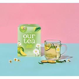 ROASTIQUE Jeju Green Tangerine Chamomile with Real Dried Fruit – Premium Orgainc Tea Sweet Fruit Blend Hot or Iced Tea Eco-friendly PLA bags, 8 Tea Bags