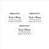 Atelier Elegance Custom Address Labels, Any Name, Any Address, Heart