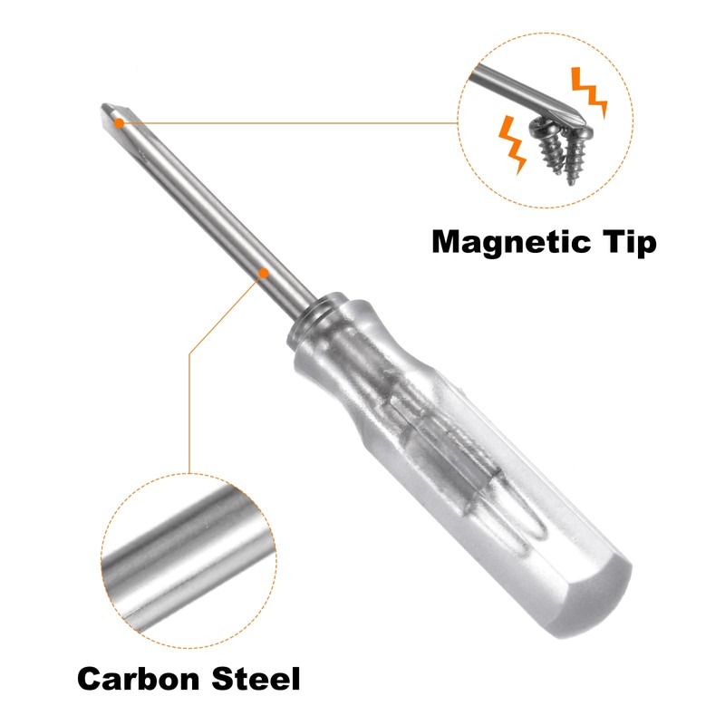 sourcing map 4Pcs PH0 Mini Phillips Screwdriver 2mm Magnetic Cross