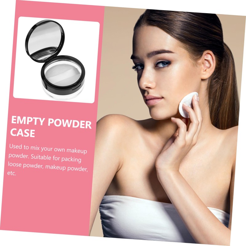 Mikinona Cosmetic Case with Puff Makeup Case Empty Puff Holder