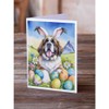 Caroline's Treasures DAC5162GCA7P Saint Bernard Easter Egg Hunt Greeting Cards