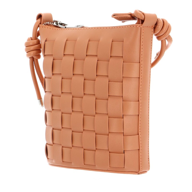 SEIDENFELT MANUFAKTUR Malilla Bucket Crossbody Bag Papaya, Papaya
