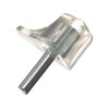 HARDWARE FOR YOU LTD PACK OF 16 TRANSPARENT 3MM BOOK CASE SHELF SUPPORT PINS PEG STUD STEEL