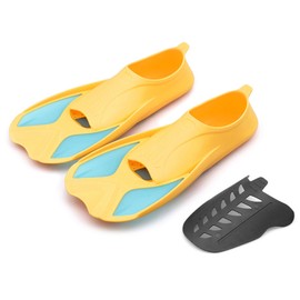 Kids Short Light Swim Fins Flippers for Swimming Snorkeling Training