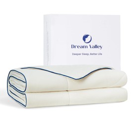 Dream Valley® Outlast® Deepsleep Cooling Comforter, Twin Size, NASA-Grade Space Technology Cooling Blanket for Hot Sleepers Night Sweats, Q-Max > 0.45 Aerocool™ Breathable, Ivory, 68"x90"