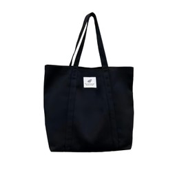 Azonelife Women's Corduroy Bag, Shoulder Bag, Large Capacity Tote Bag, Corduroy Bag, Shopper Bag, Fabric Bags, Tote Bag for School, Work, Travel, Shopping, black